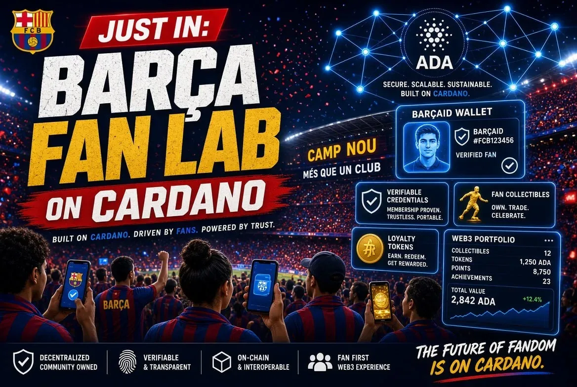 FC Barcelona Enters Web3 Space with Cardano-Powered Barça Fan Lab