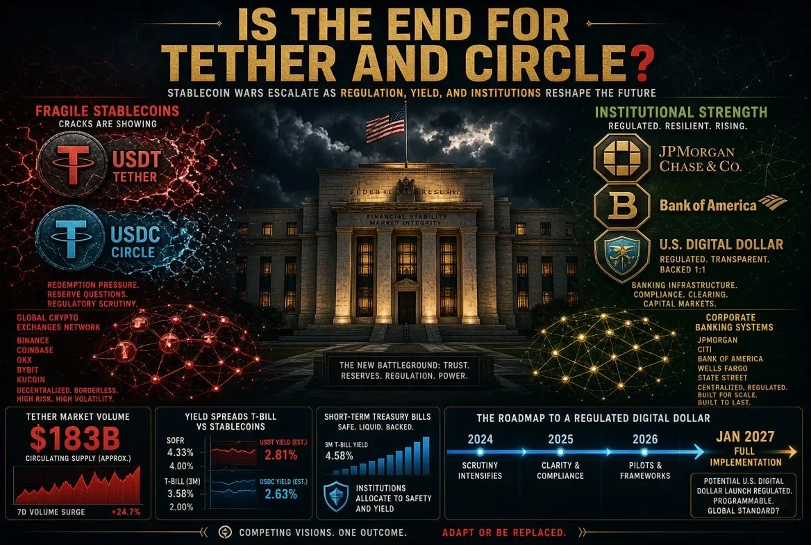 Federal Reserve Rules Threaten Dominance of Tether, Circle Stablecoins