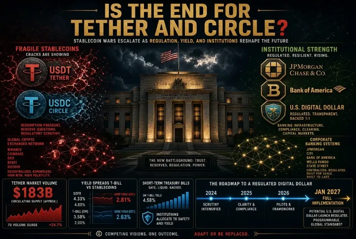 Federal Reserve Rules Threaten Dominance of Tether, Circle Stablecoins