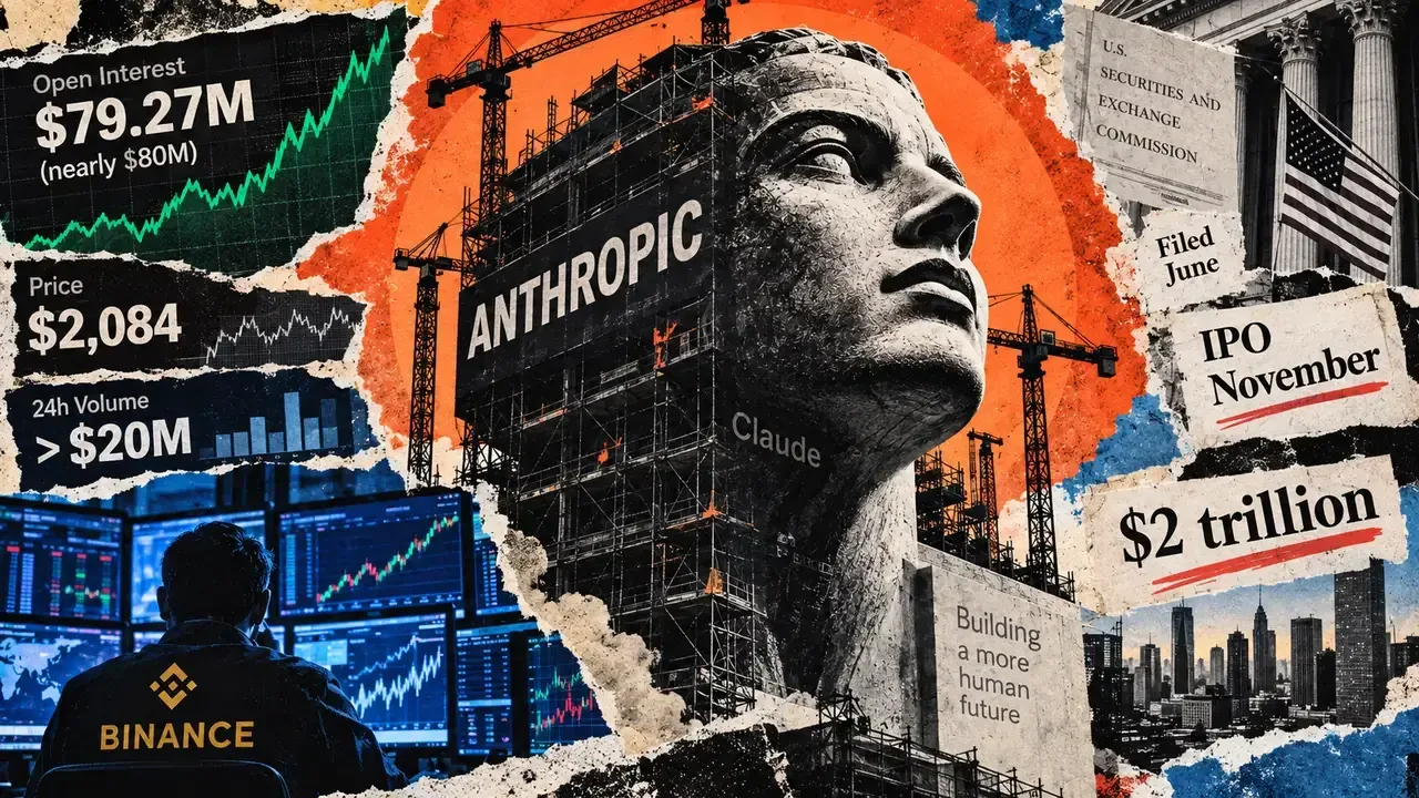 Anthropic IPO Buzz Drives $80M in Crypto Derivatives Trading