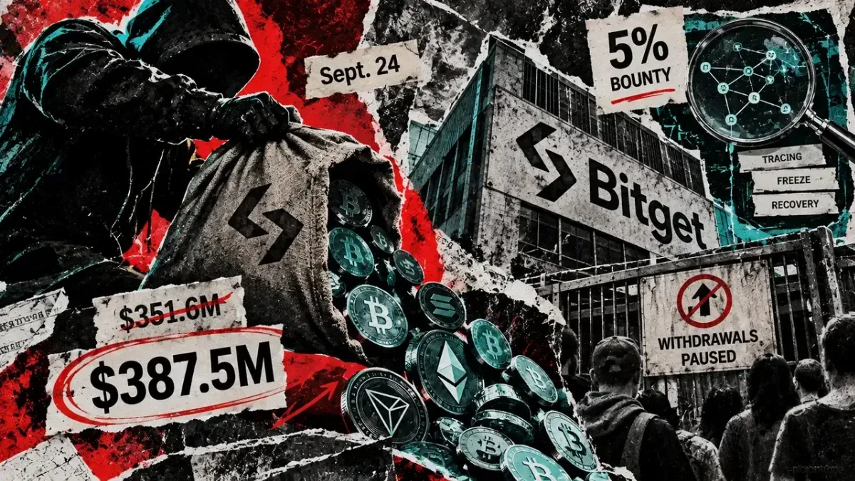 Bitget Hack Escalates to $387.5 Million as Bounty Program Launched