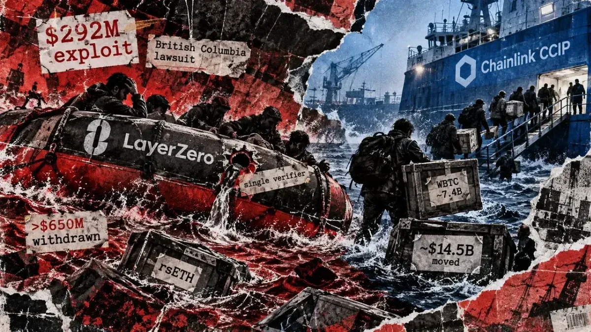 LayerZero Faces $292M Lawsuit as $15B Flows to Chainlink