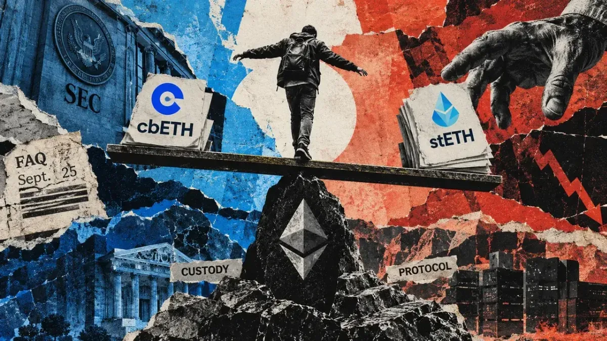 SEC staff’s staking-token split spotlights exit risks behind cbETH and stETH