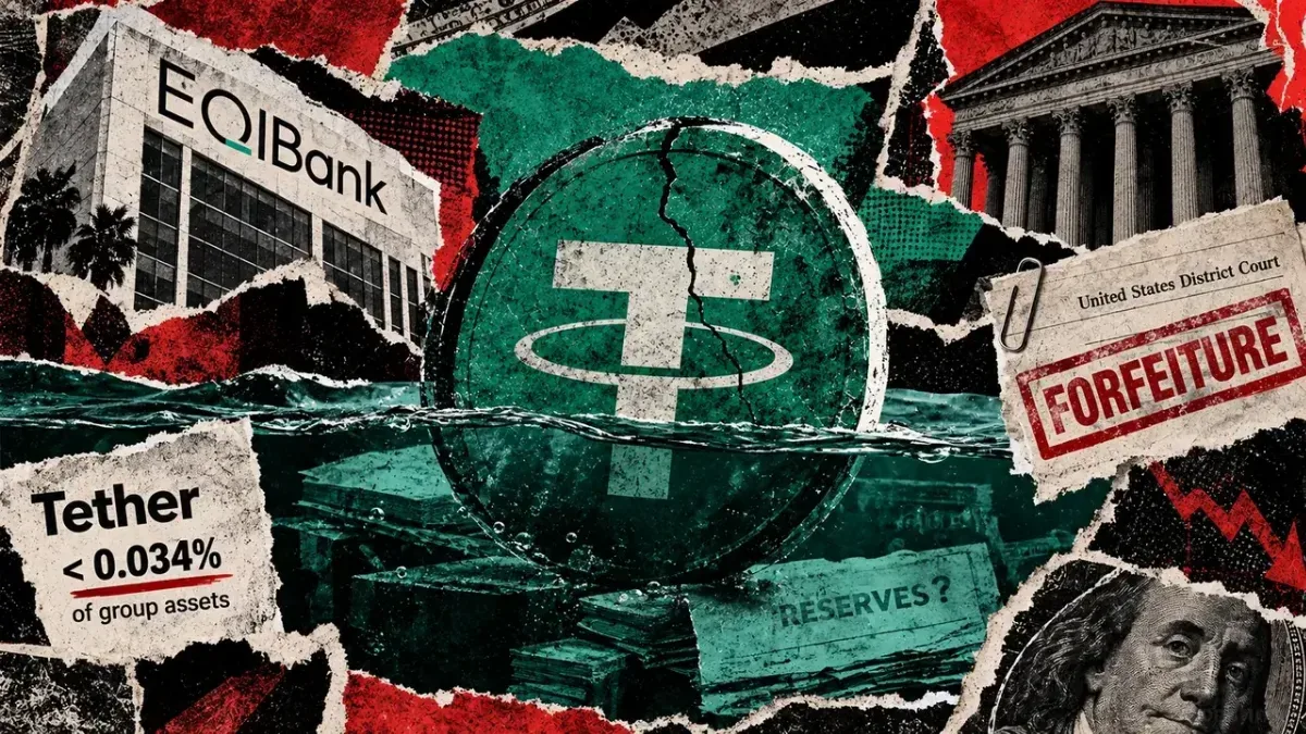 Tether Discloses EQIBank Exposure Amid $84M US Asset Seizure
